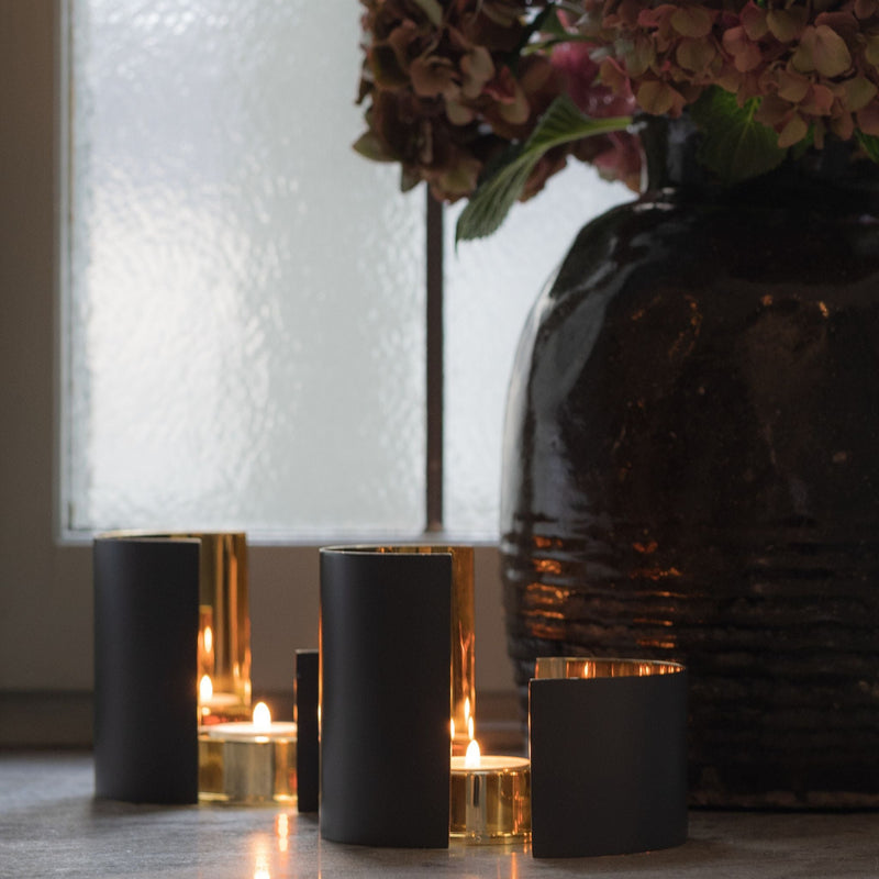 Infinity Candleholder - Small Dark Grey