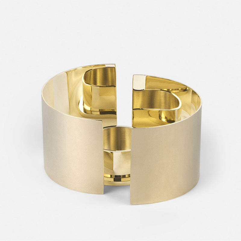 Infinity Candleholder - Small Brass
