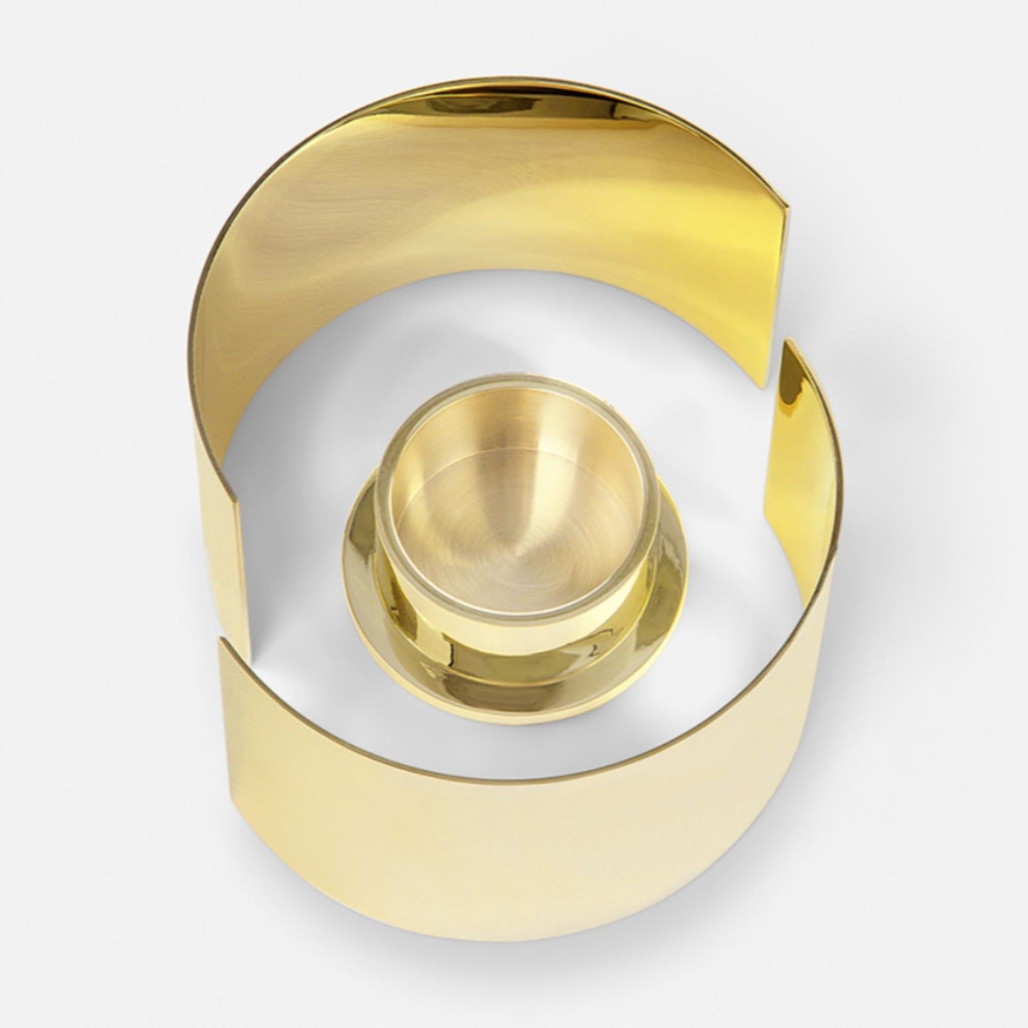 Infinity Candleholder - Small Brass