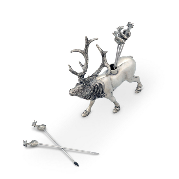 Elk Pewter Cheese Pick Set