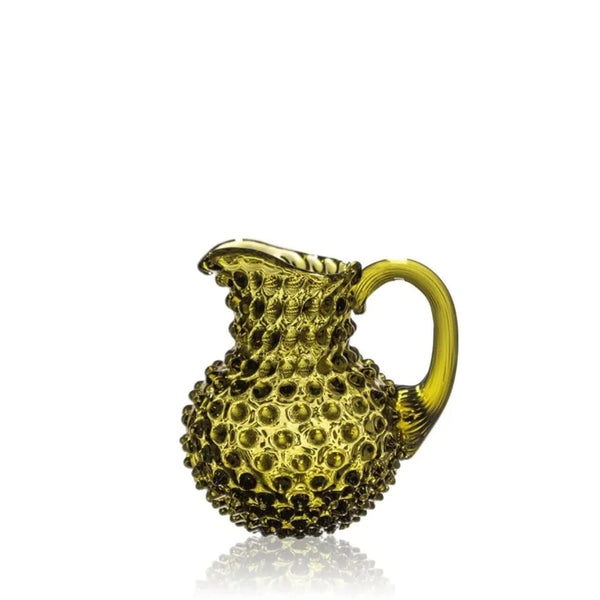 Bonsai Green Hobnail Creamer Jug