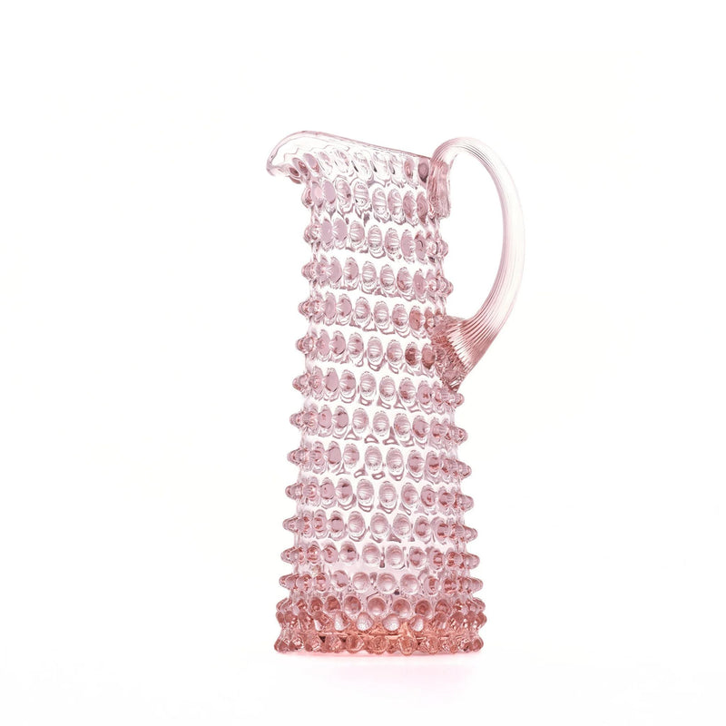 Hobnail Jug - Tall - Petal Pink