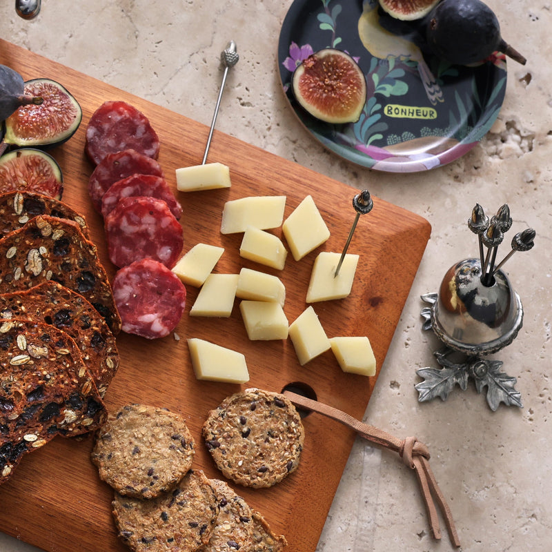 Pewter Acorn Cheese Pick Set