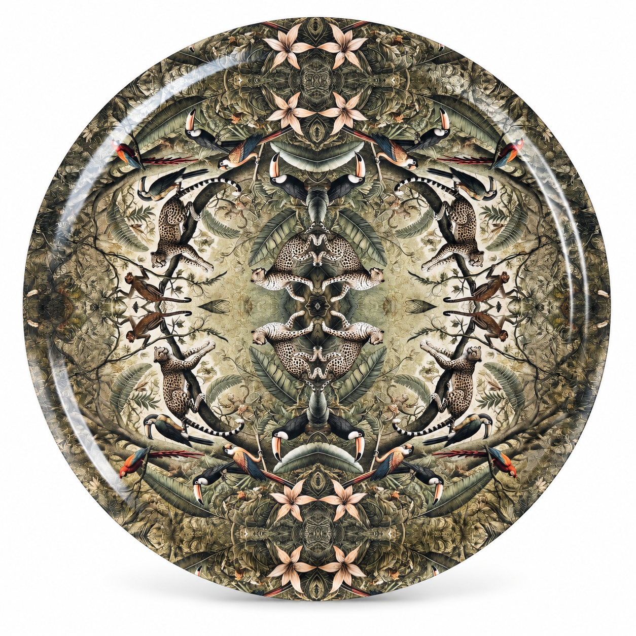 Wild Company Birchwood Decorative Tray - Round - Large