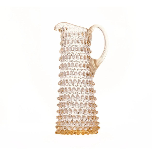 Hobnail Jug - Tall - Apricot Chiffon
