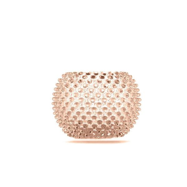 Hobnail Vase - Large - Apricot Chiffon