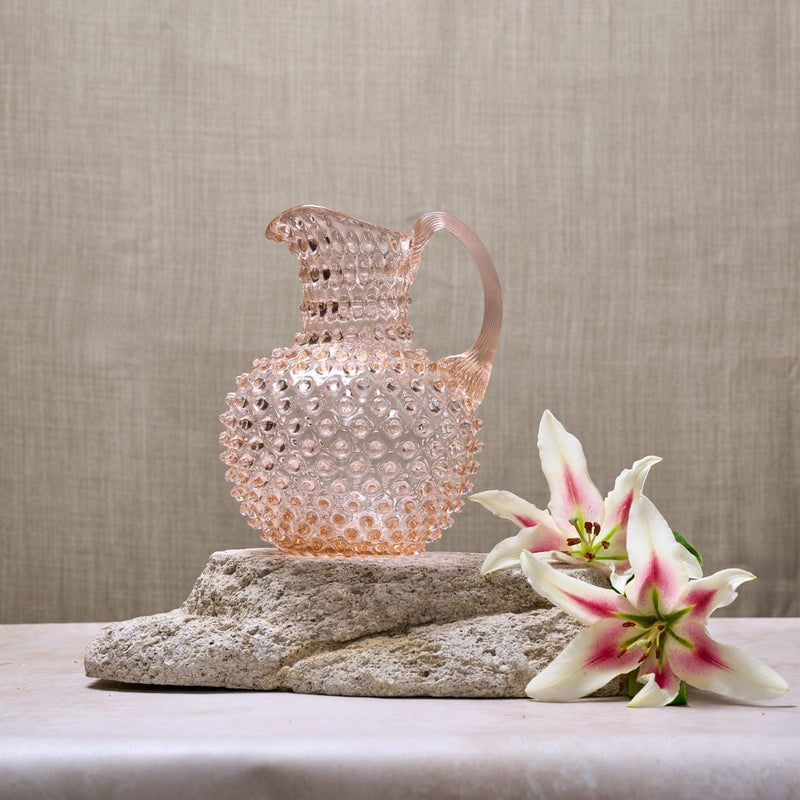 Hobnail Jug - Creamer - Apricot Chiffon