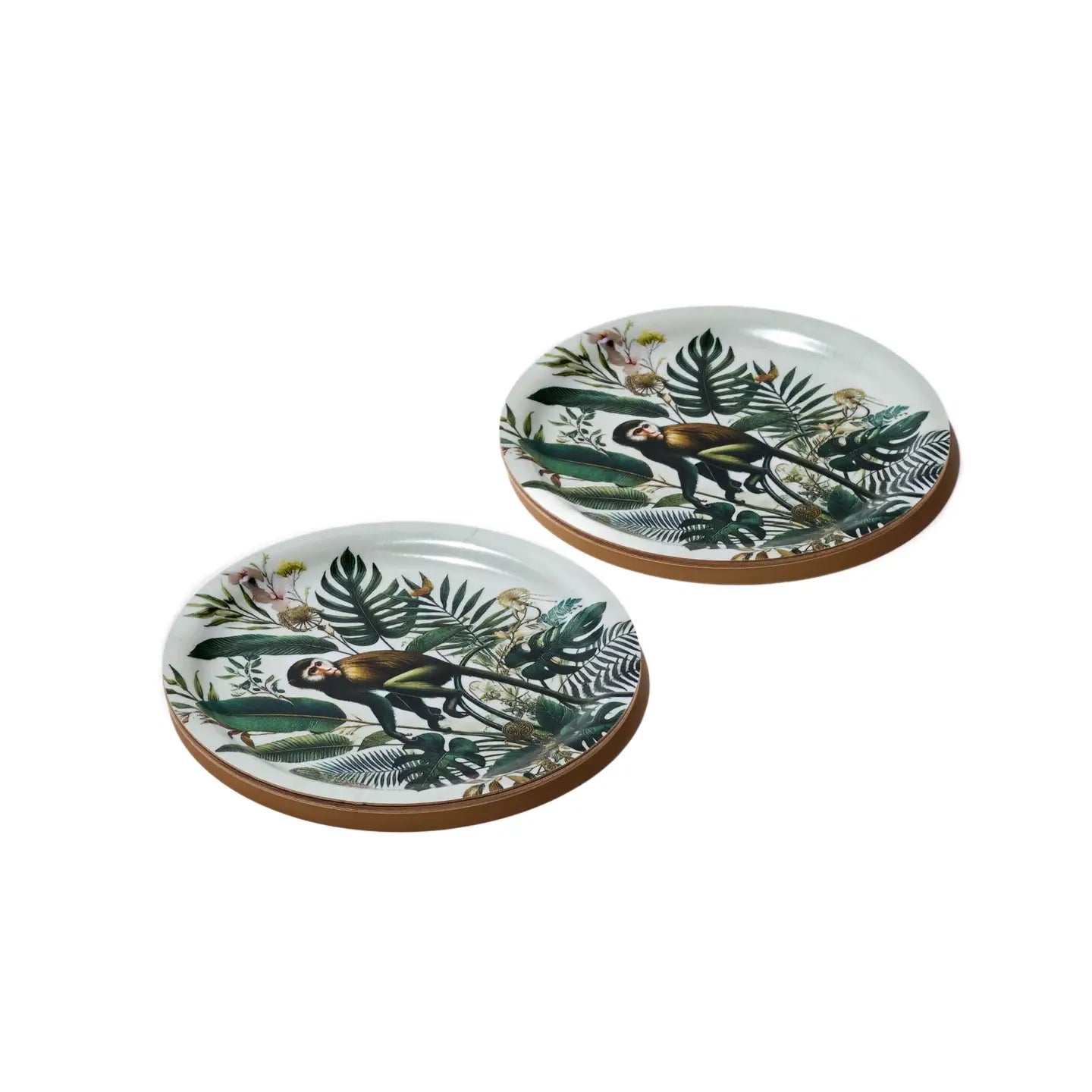 Monkeys Mini Birchwood Tray Set of 2