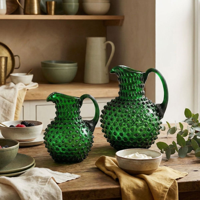 Hobnail Jug - Creamer - Midnight Botanica