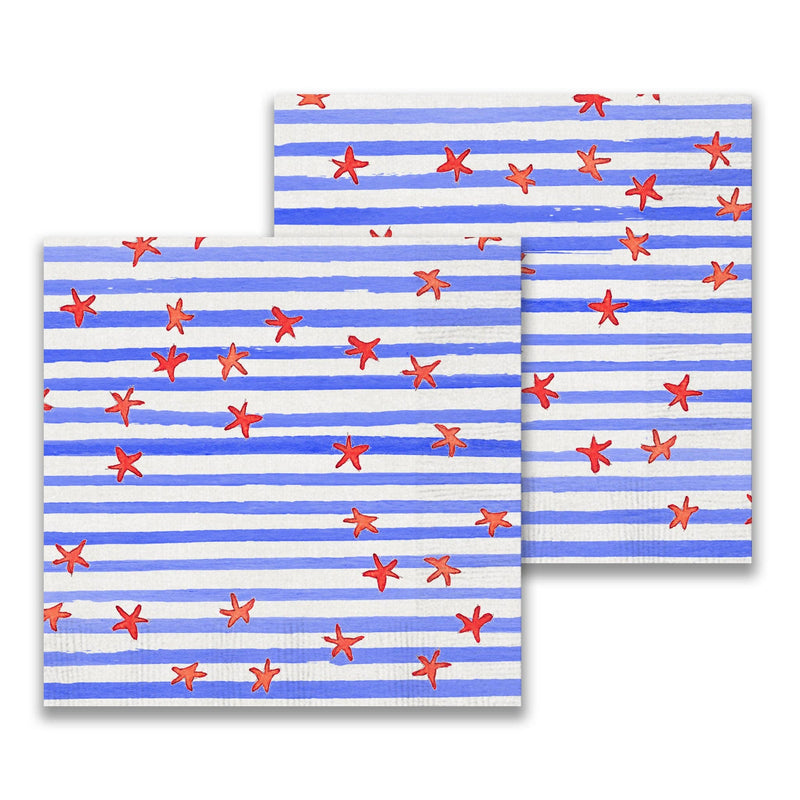 Red White and Blue Cocktail Napkin - Pack of 20