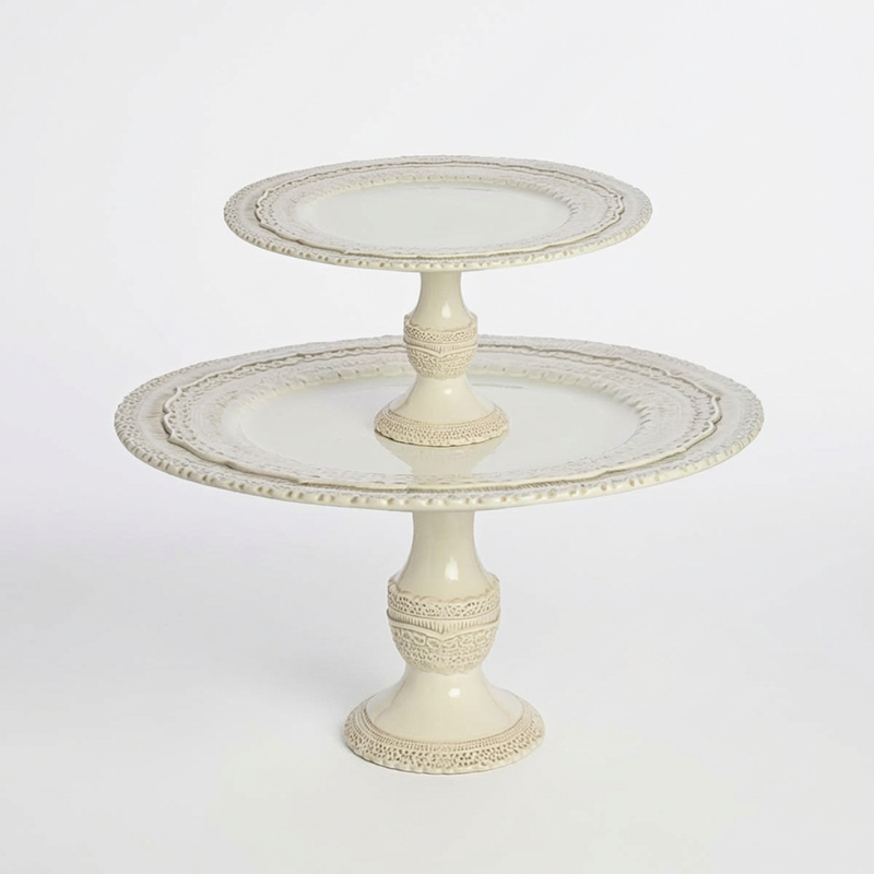 Finezza Cream Cake Stand: Small