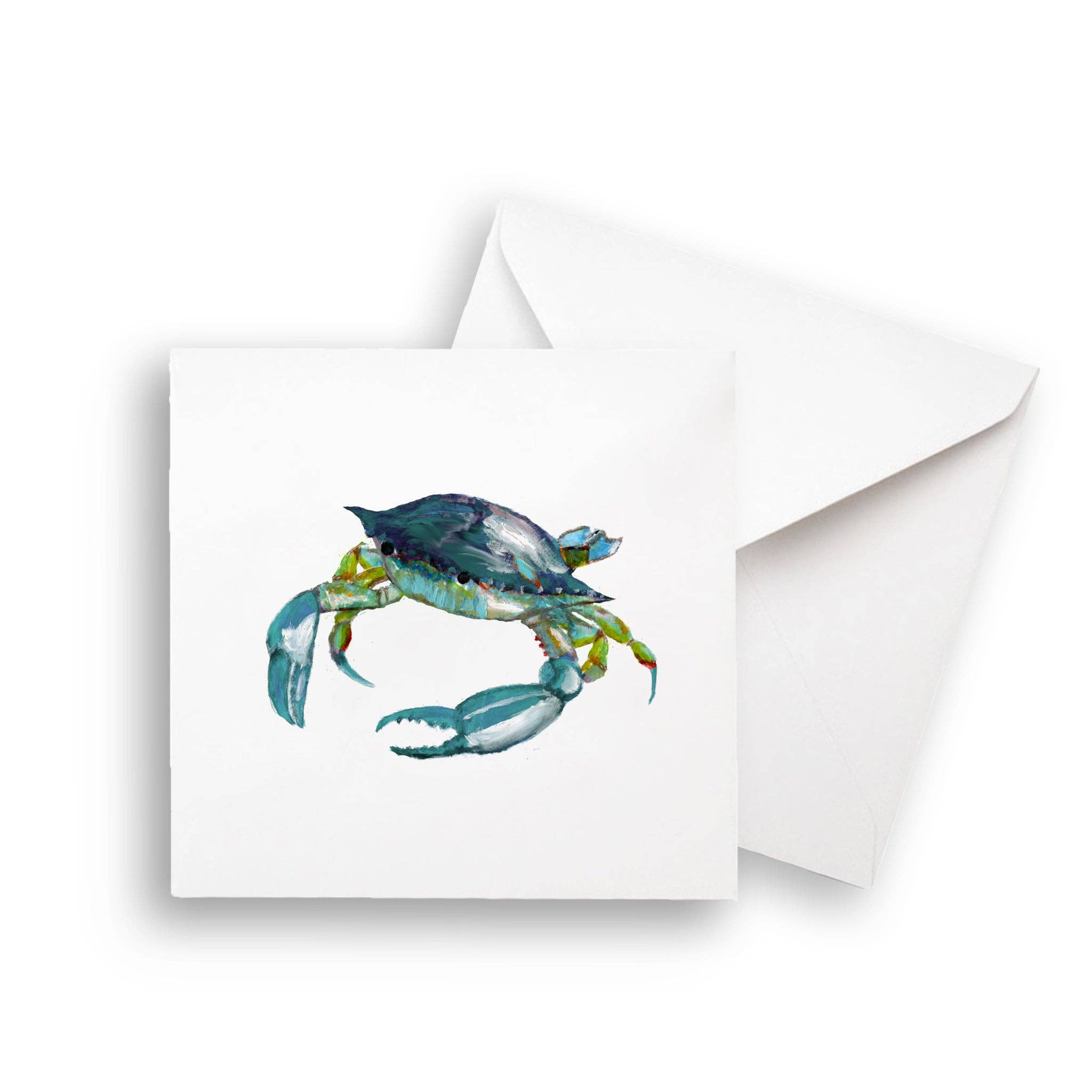 Blue and Green Crab: Notecard / -