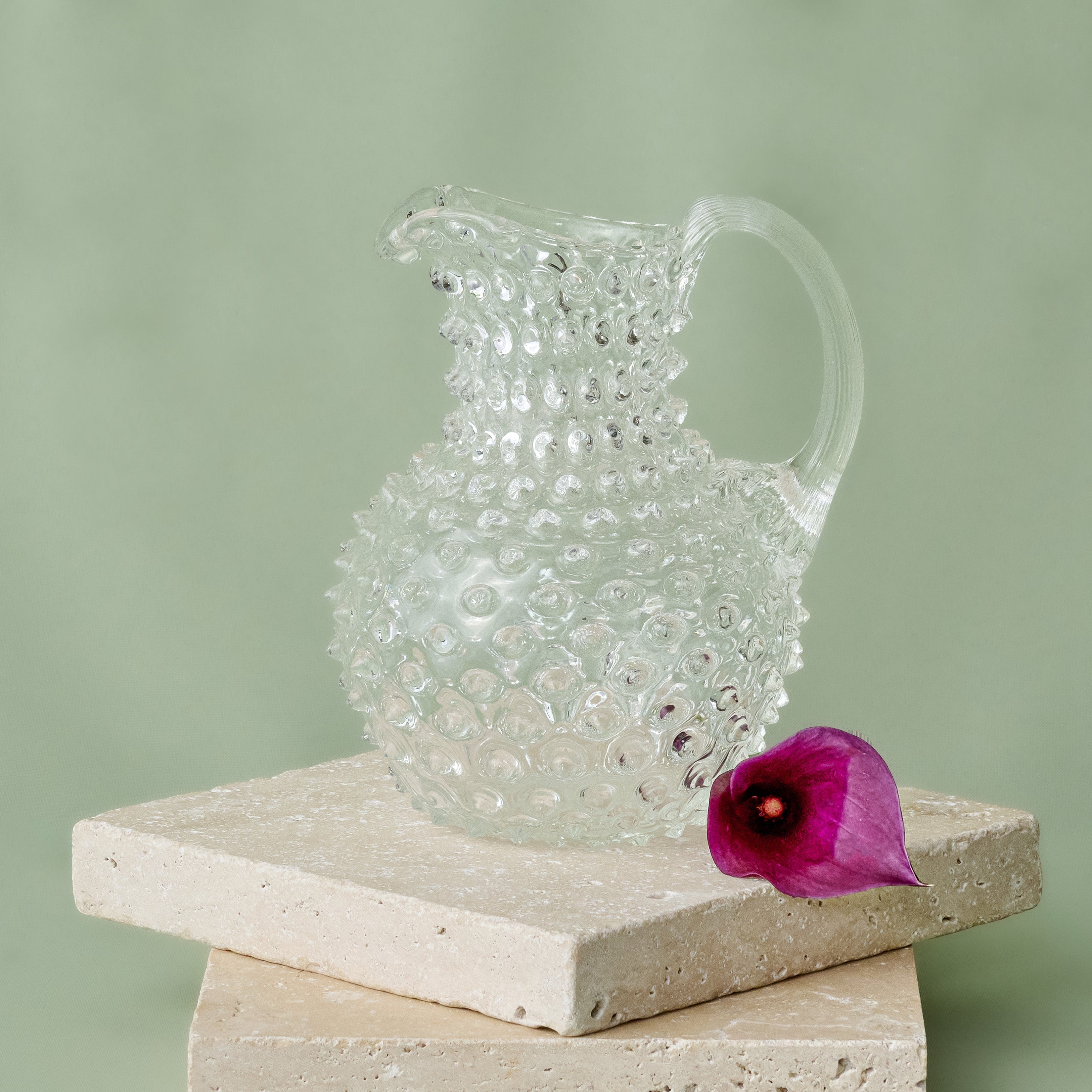 Hobnail Jug - Creamer - Clear Quartz