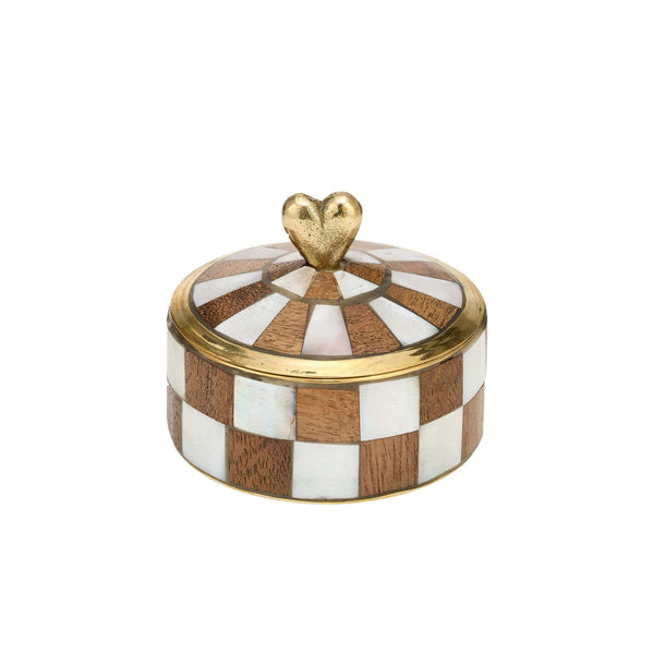 Heart Circus Box - Wood and White