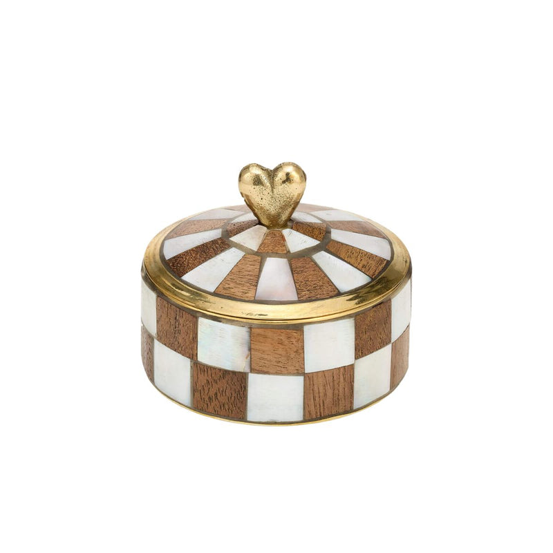 Heart Circus Box - Wood and White