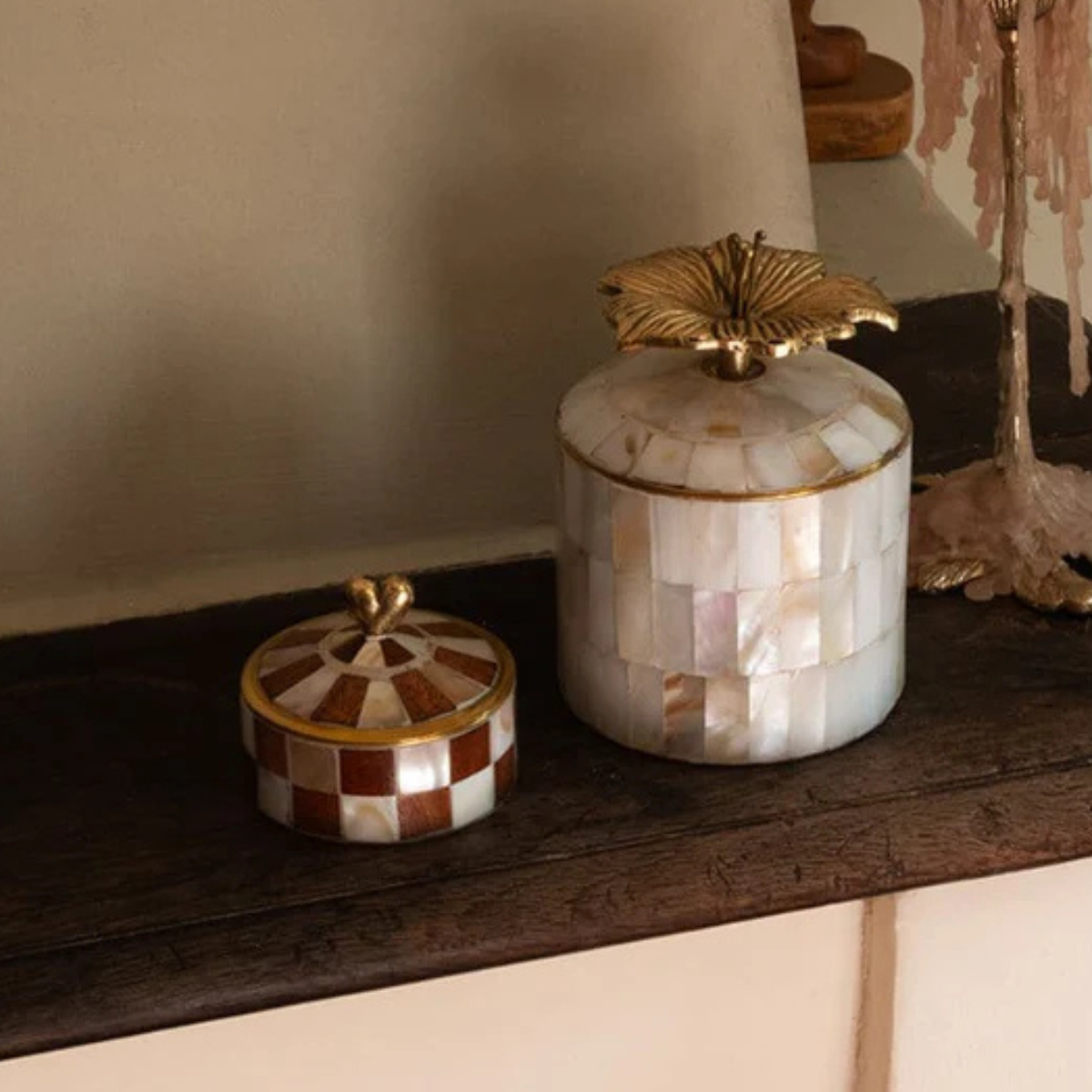 Heart Circus Box - Wood and White