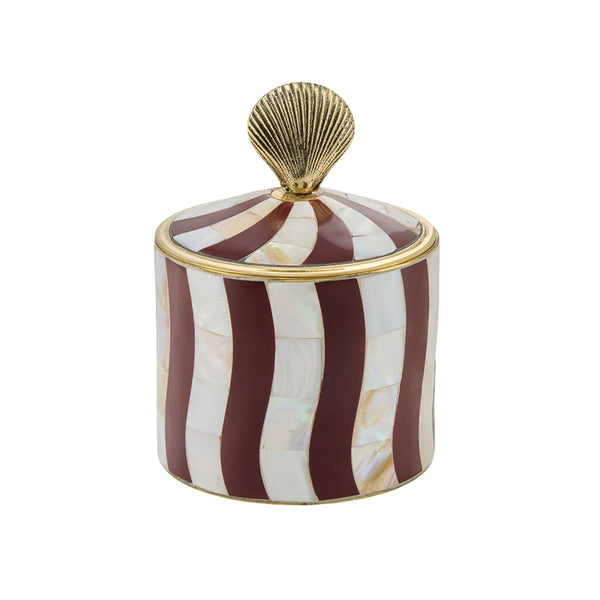 Abby Shell Circus Box - Burgundy