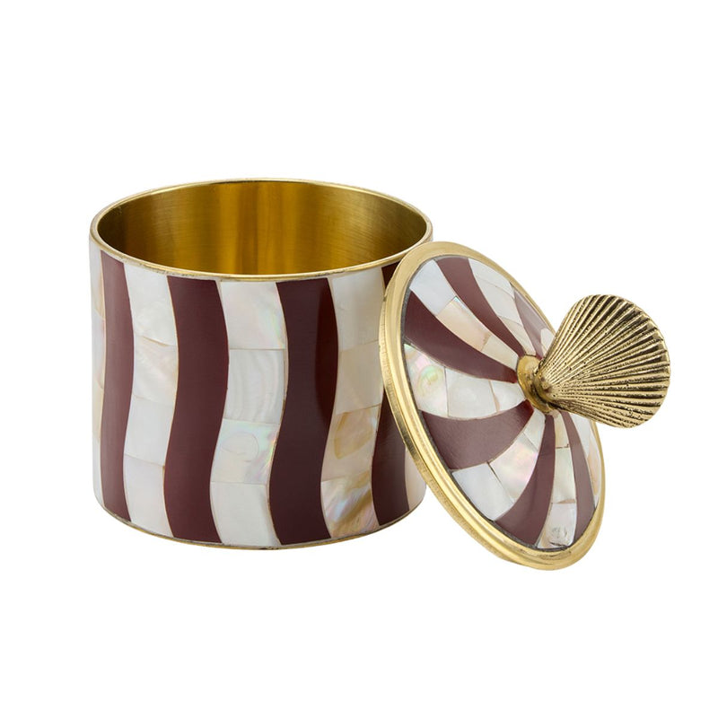 Abby Shell Circus Box - Burgundy