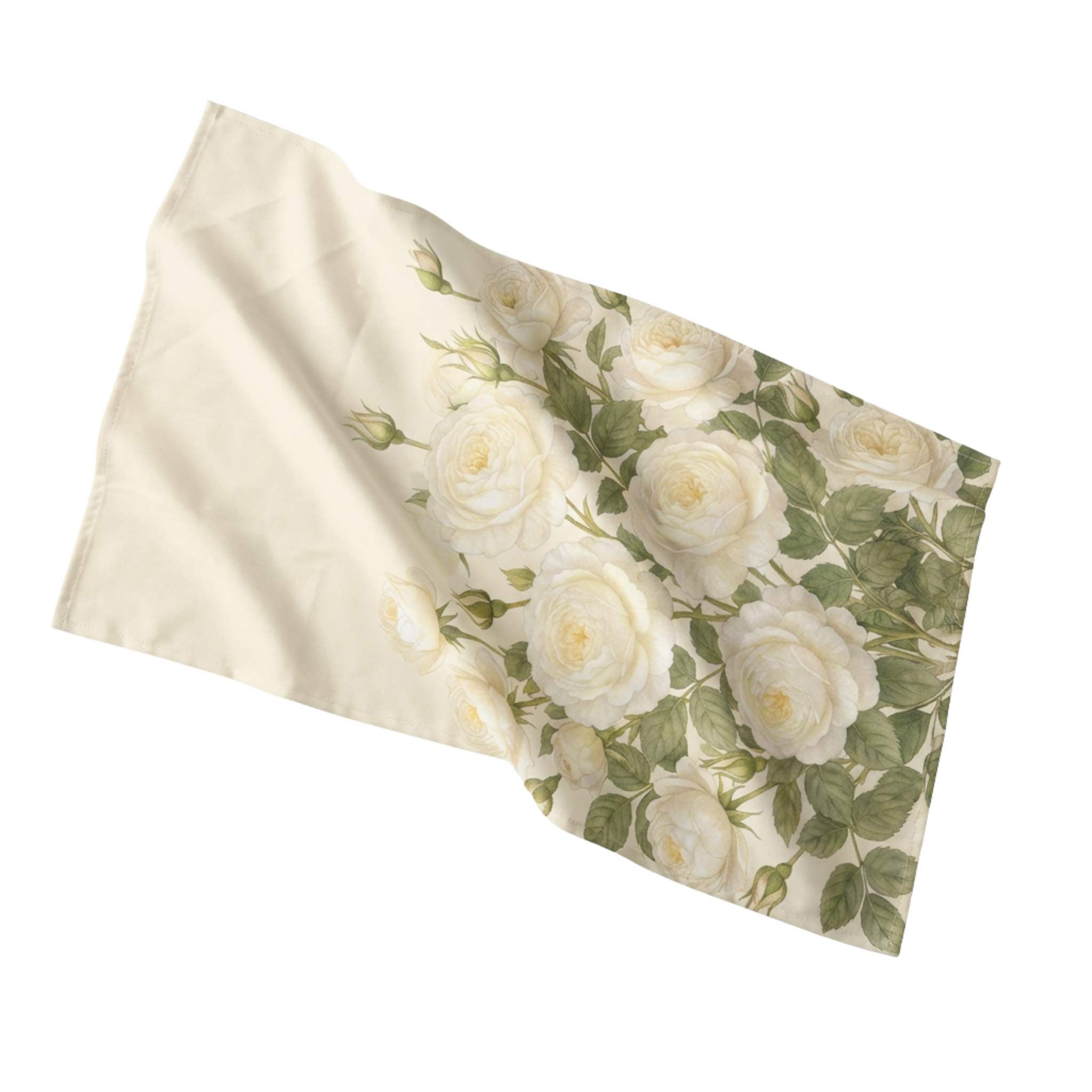Cotton Twill Tea Towel - English Garden