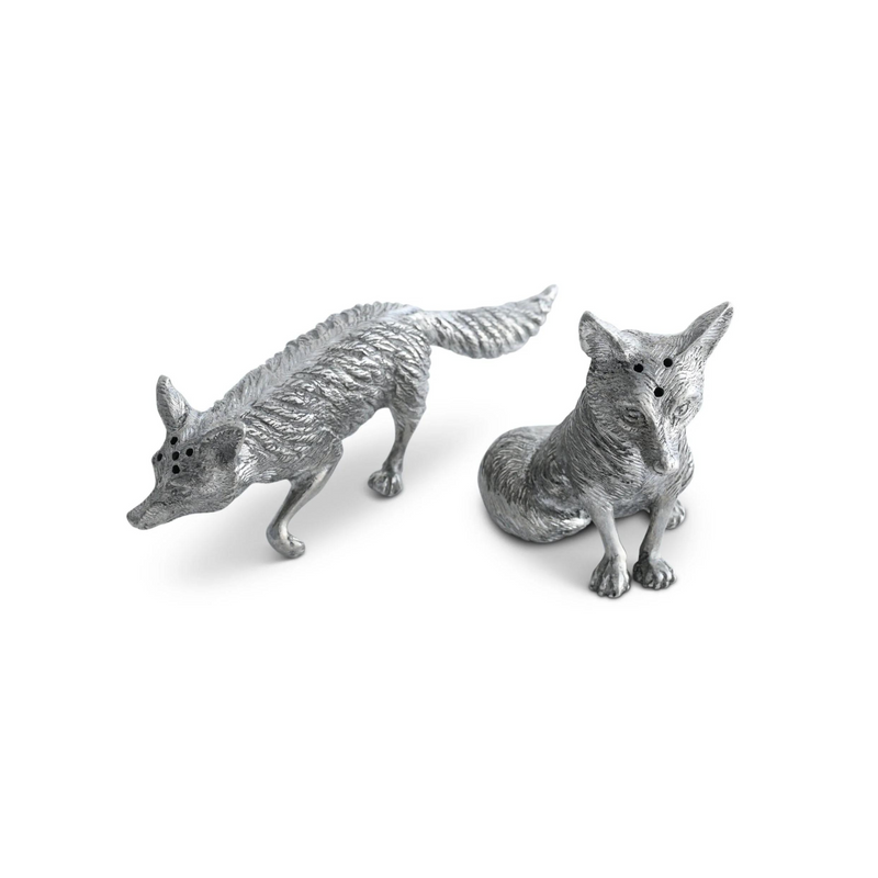 Pewter Foxes Salt & Pepper Set