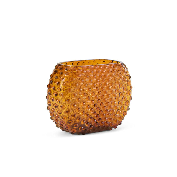 Hobnail Vase - Optic - Saffron Light