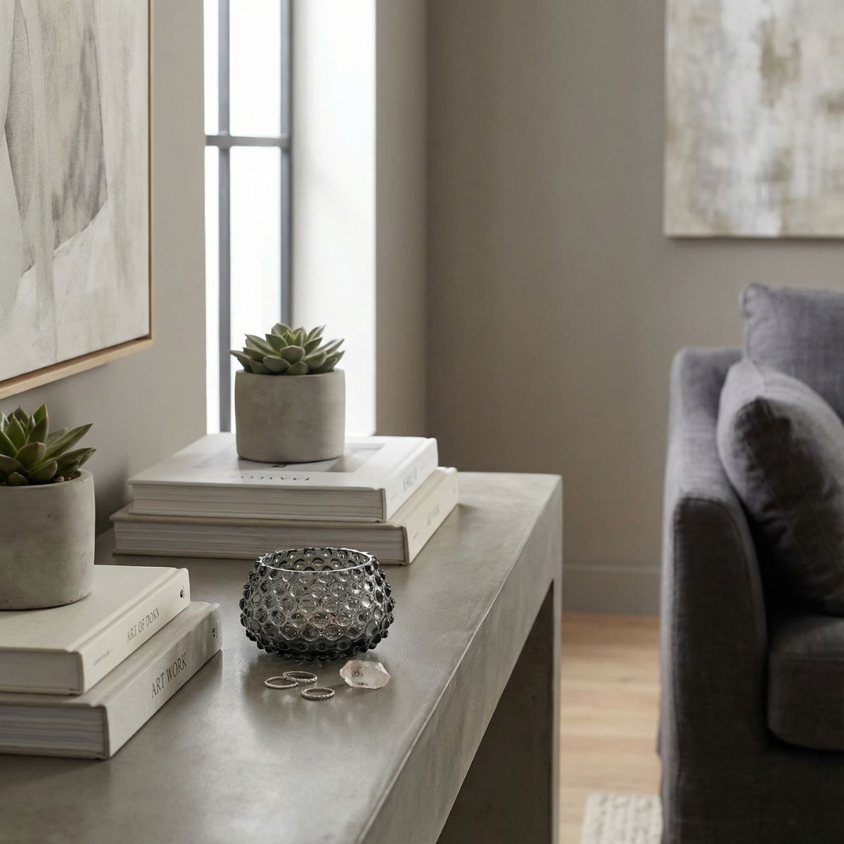 Hobnail Bowl - Small - Charcoal Haze