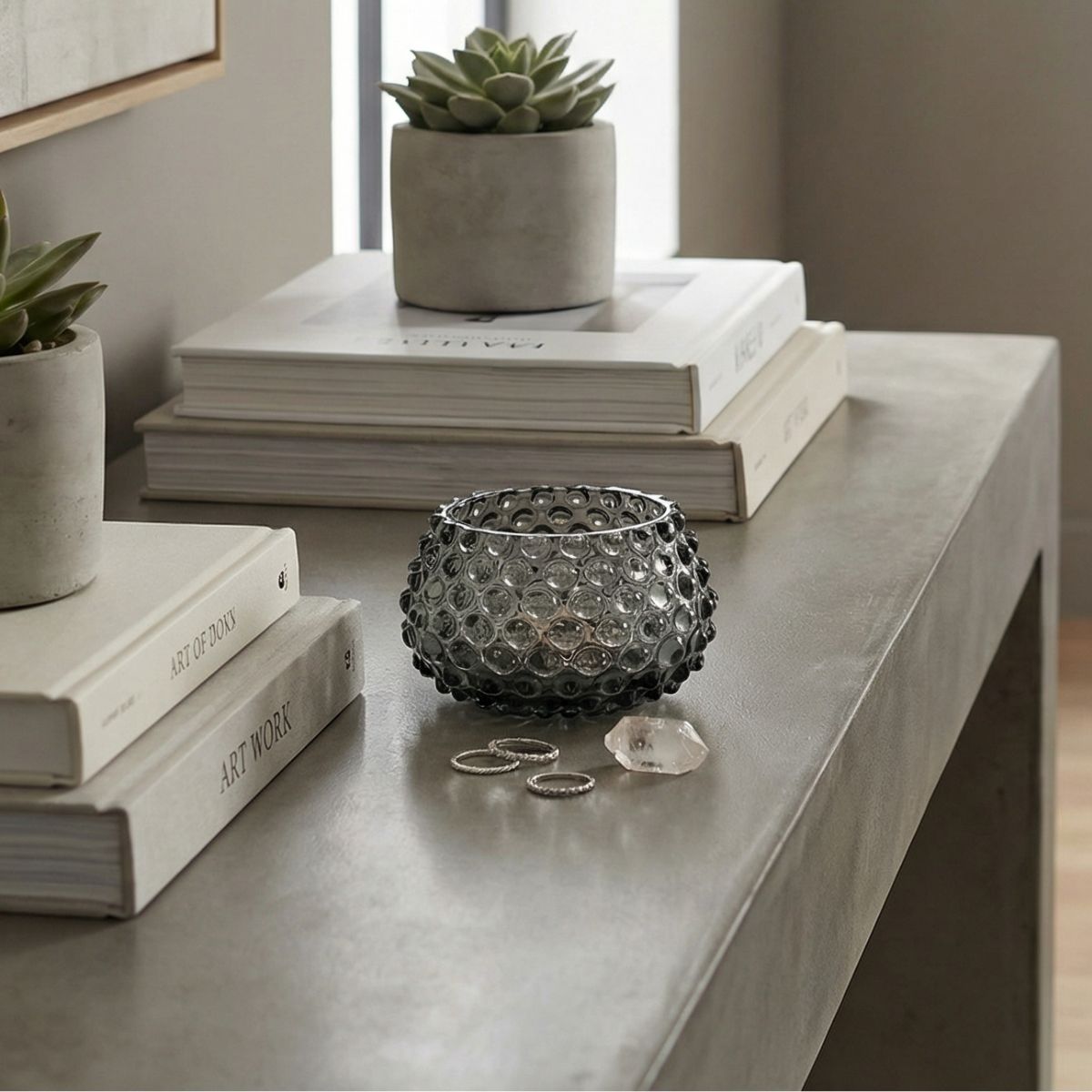 Hobnail Bowl - Small - Charcoal Haze