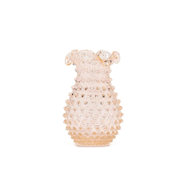 Hobnail Vase - Petal - Apricot Chiffon