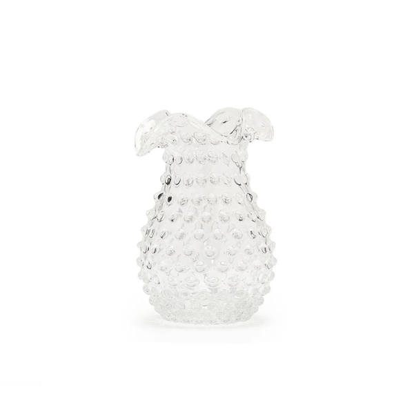 Hobnail Vase - Petal - Clear Quartz