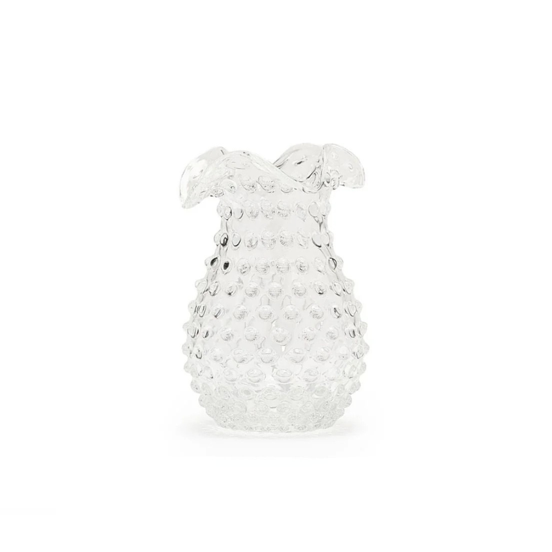 Hobnail Vase - Petal - Clear Quartz