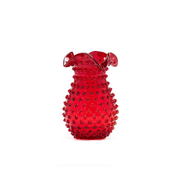 Hobnail Vase - Petal - Holly Berry