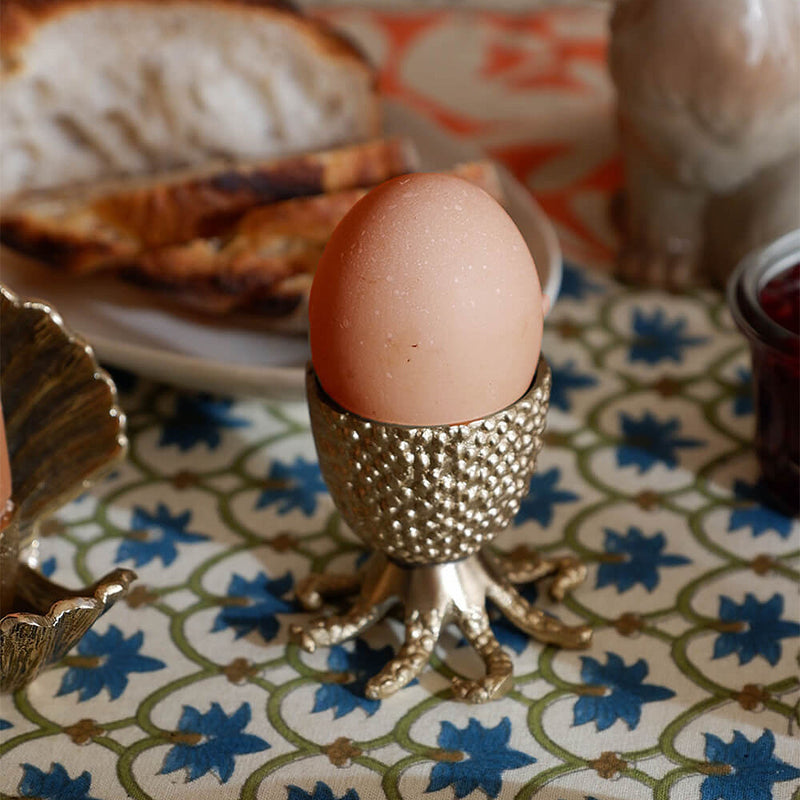 Handmade Brass Octo Egg Cup