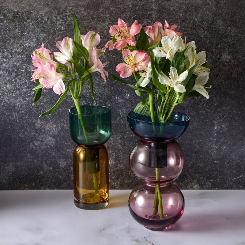 Reversible Flip Vase & Candle Holder Set - Fusion Cherry