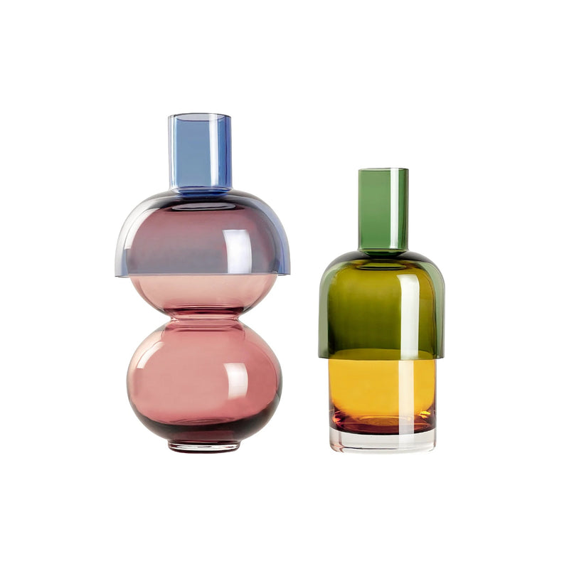 Reversible Flip Vase & Candle Holder Set - Fusion Cherry