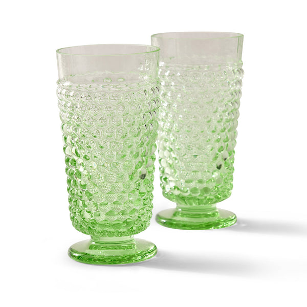 Light Green Hobnail Goblet (Set of 2 pieces)