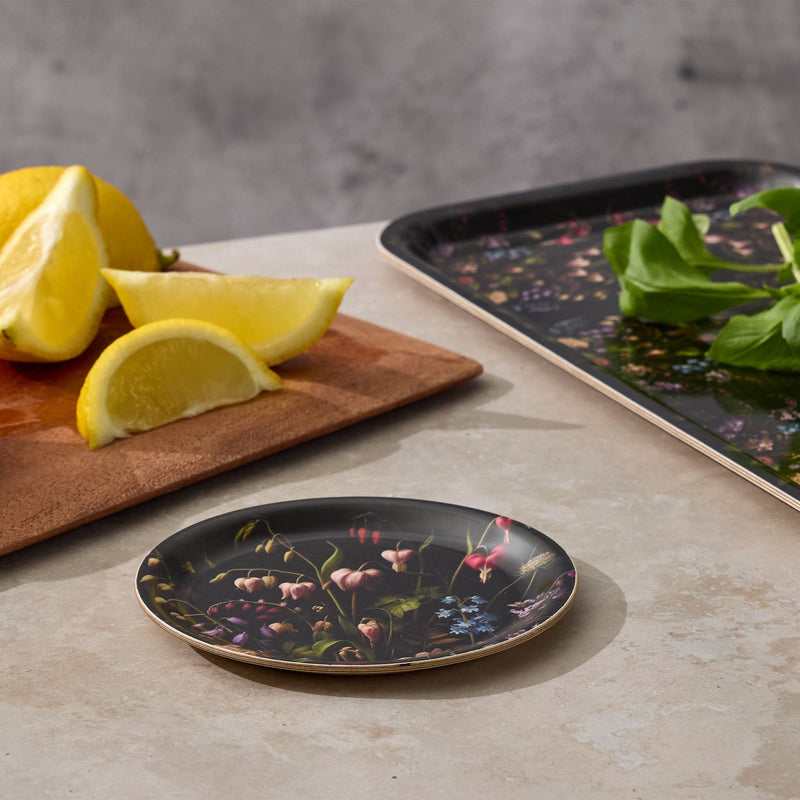Bleeding Heart Mini Birchwood Tray Set of 2