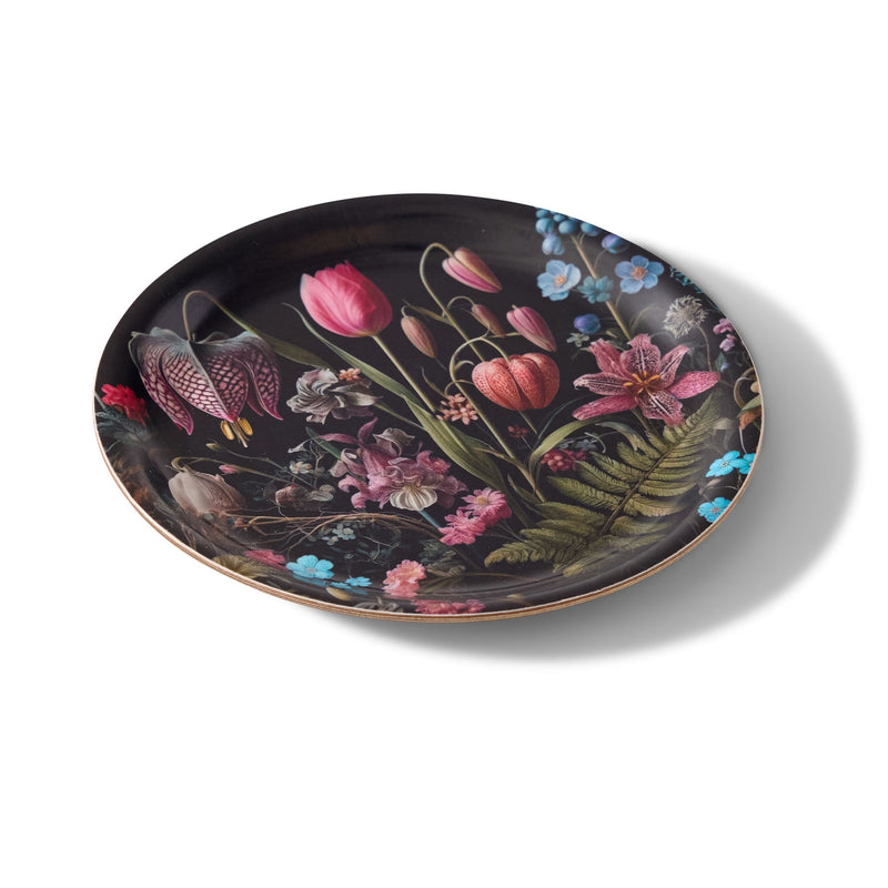 Kings Flower Mini Birchwood Tray Set of 2