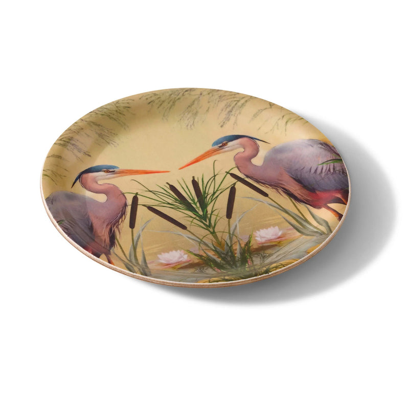 Marsh Heron Mini Birchwood Tray Set of 2