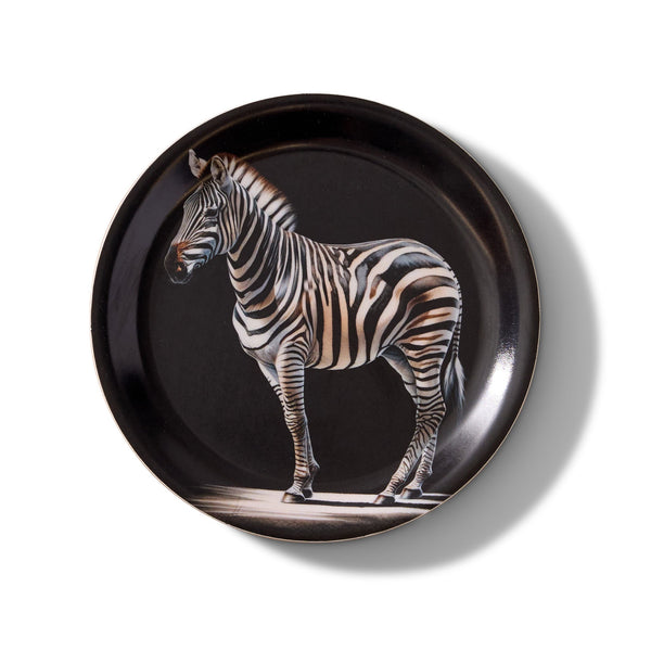 Zebra Mini Birchwood Tray Set of 2