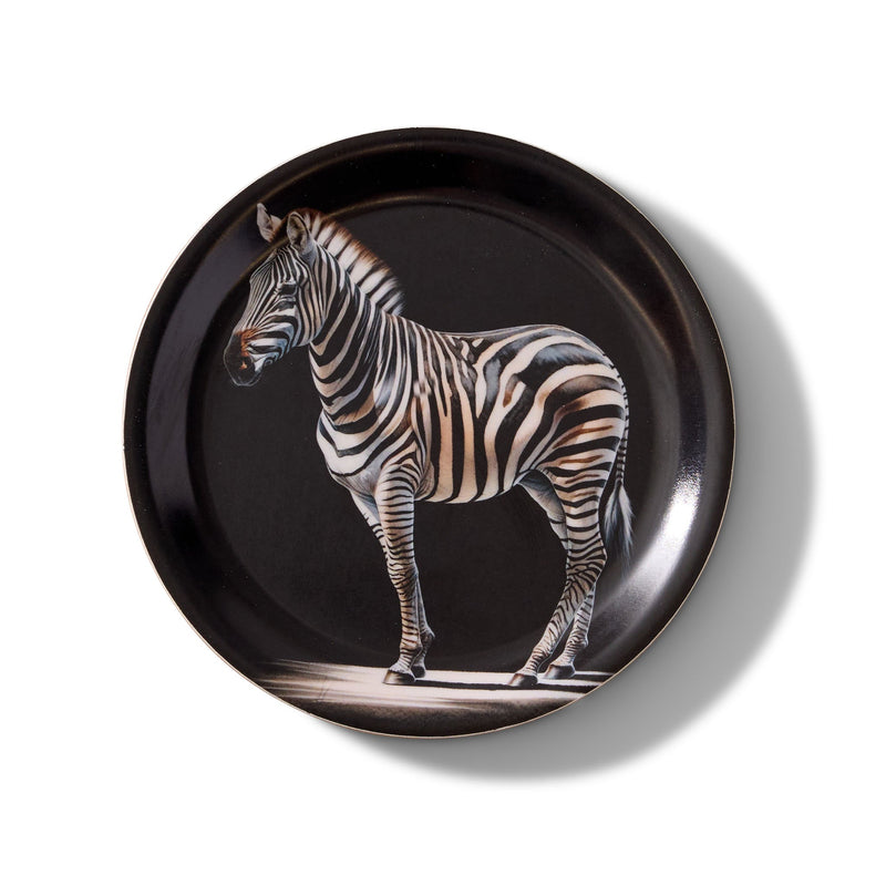 Zebra Mini Birchwood Tray Set of 2