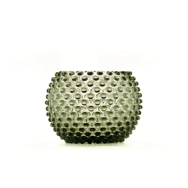 Hobnail Vase - Large - Moss Green