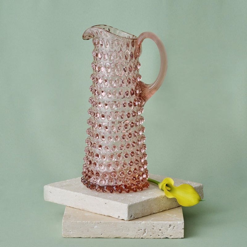 Hobnail Jug - Tall - Night Iris