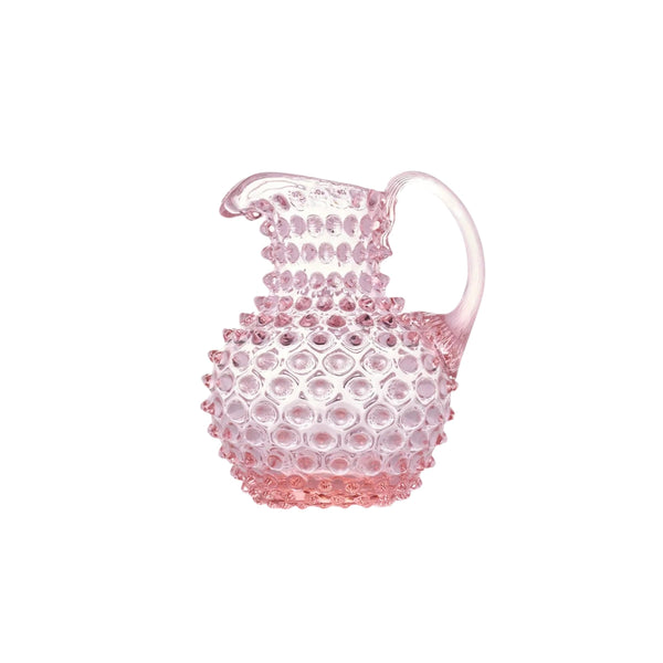 Hobnail Jug - Creamer - Petal Pink