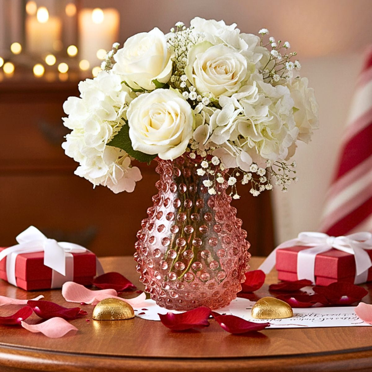 Hobnail Vase - Petal - Night Iris