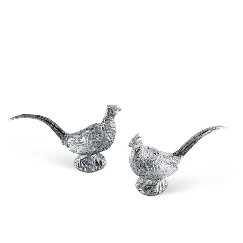Pewter Pheasants Salt & Pepper Set