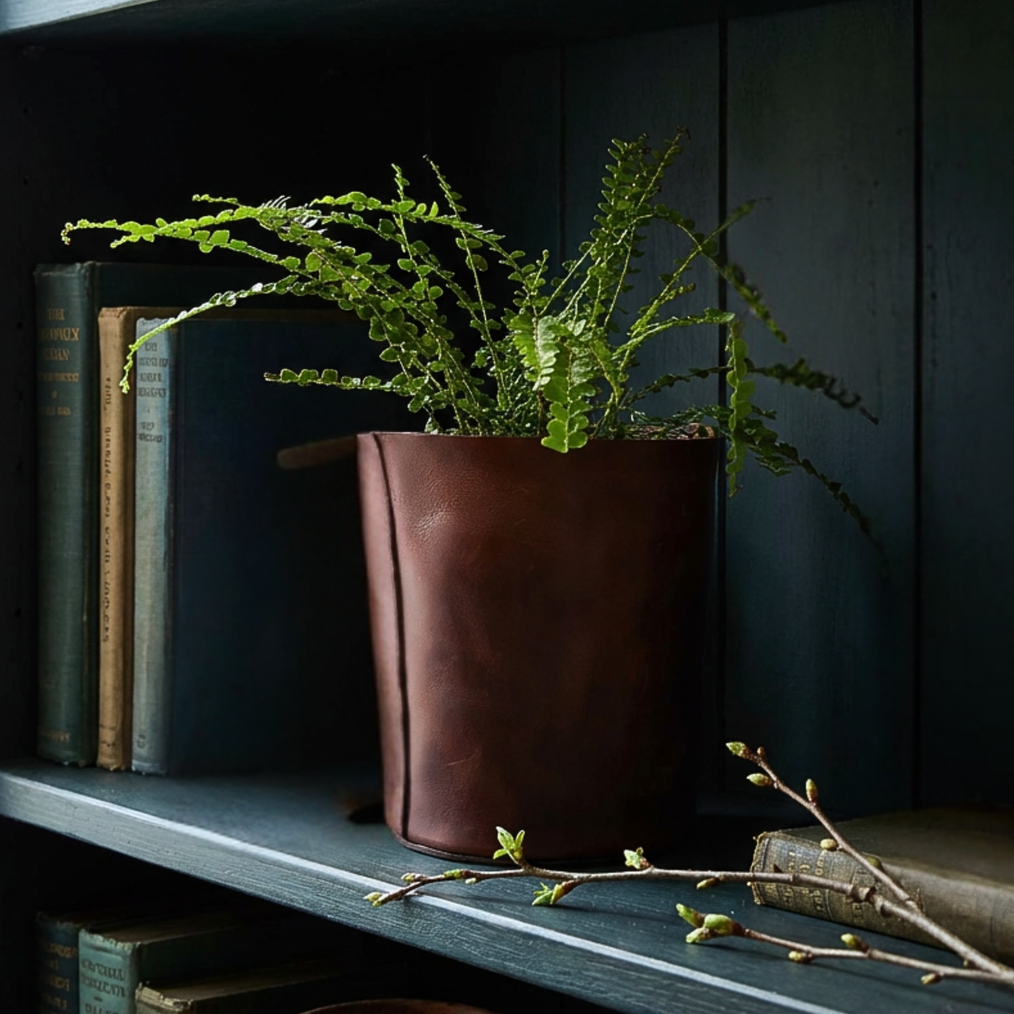 leather plant pot Leather Planter