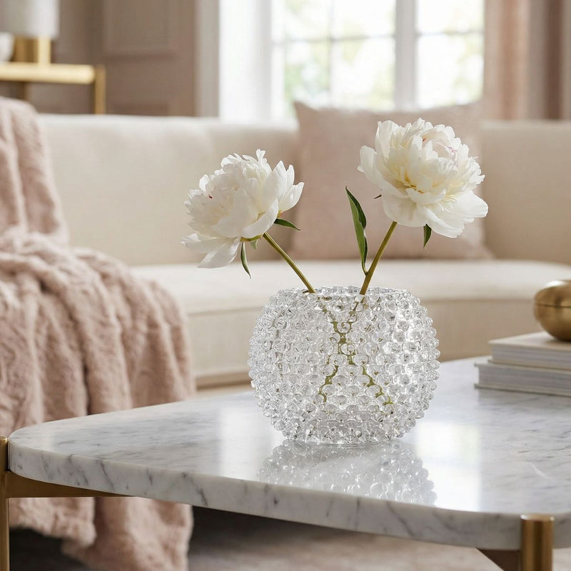 Hobnail Vase - Large - Smokey Quartz
