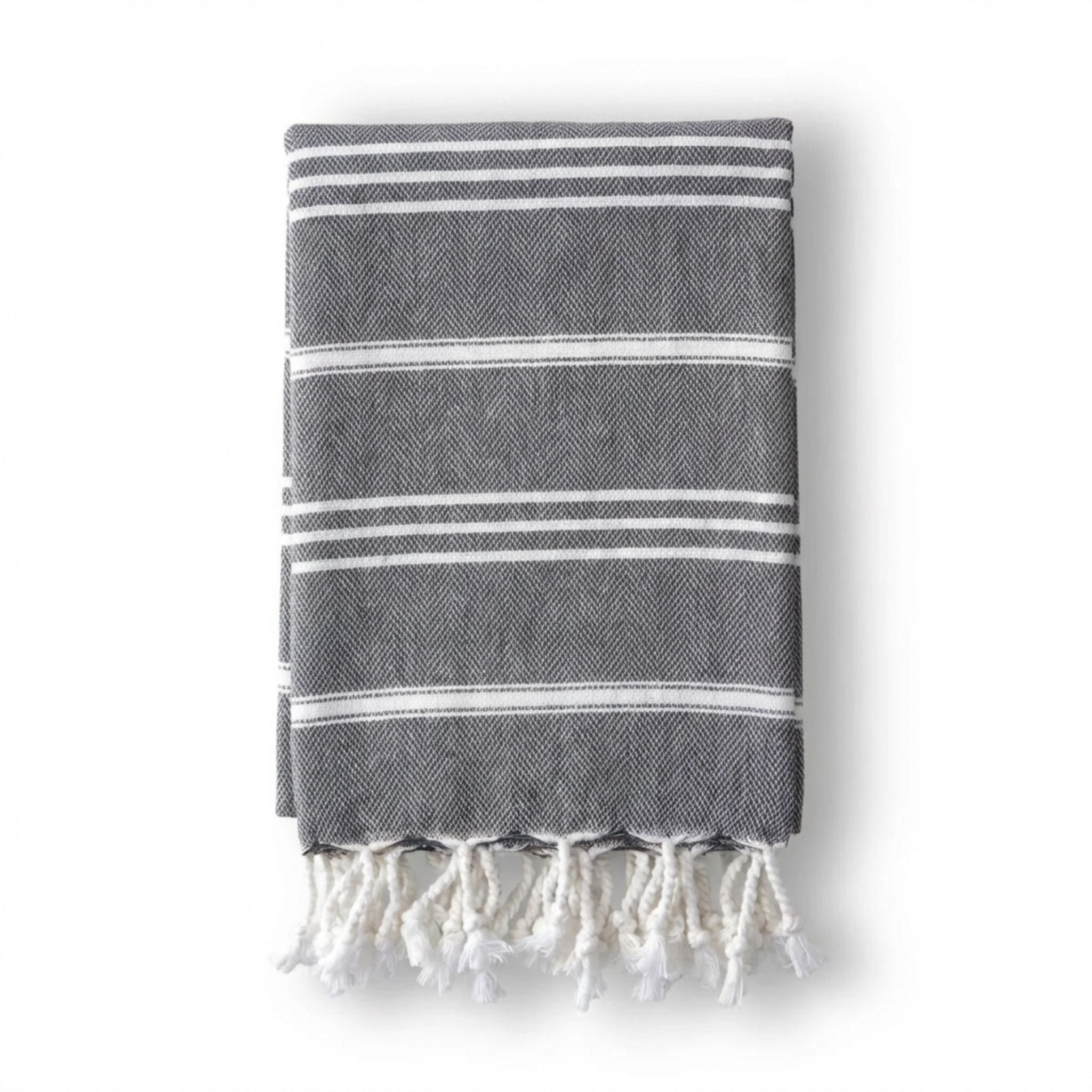 Turkish Linen Hand Towel - Grey