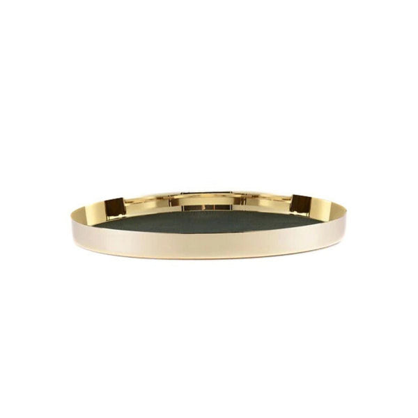 Karui Brass Tray – Dark Green - Medium