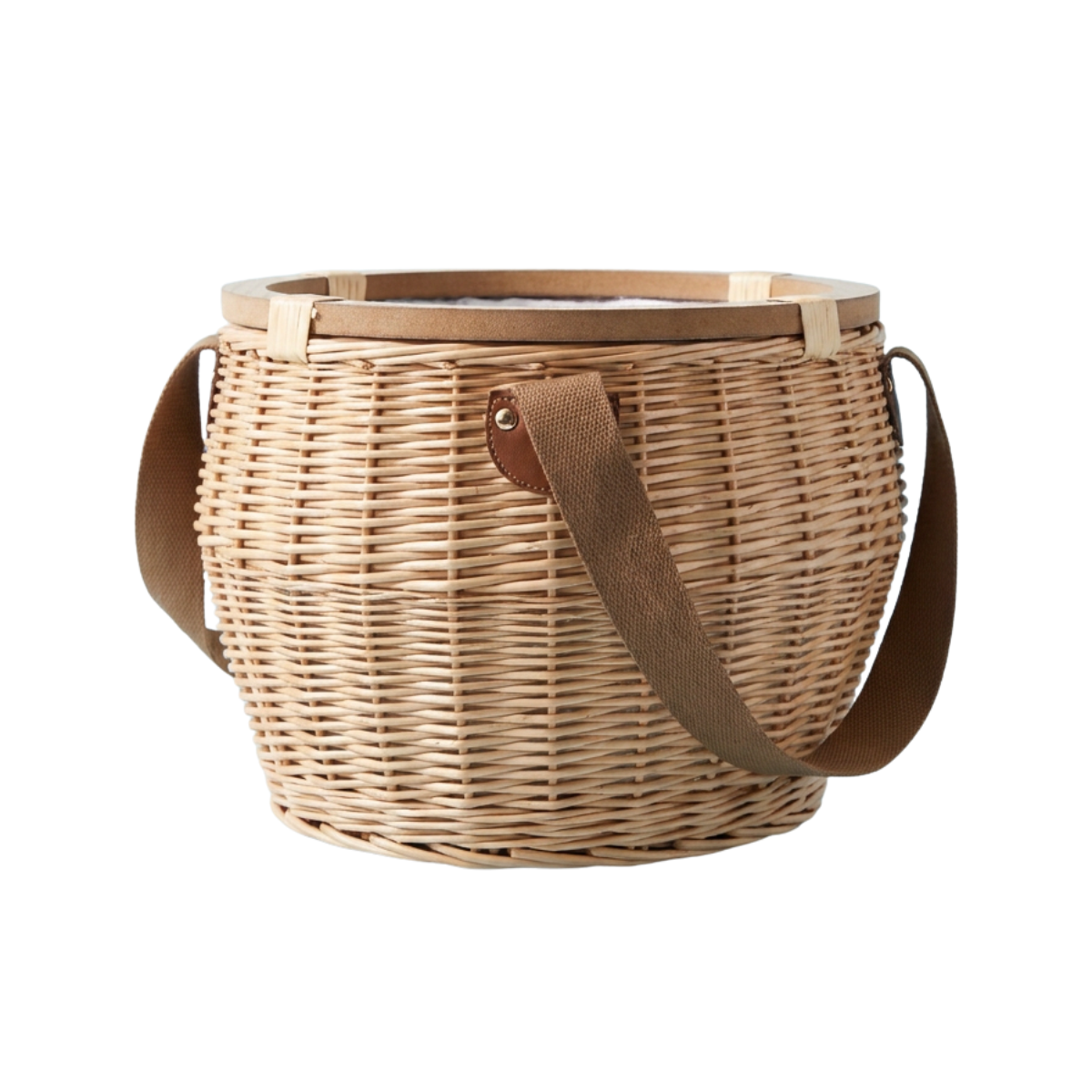 French Wicker Insulated Picnic Basket